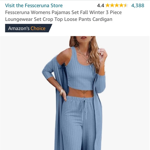 Fessceruna Womens Pajamas Set - Picture 2 of 5